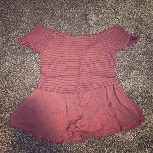 Off the shoulder top